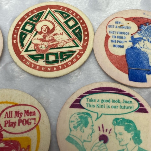 POGs - Vintage 1990's Original POG Piece Lot with STAPLES! - Picture 6 of 7